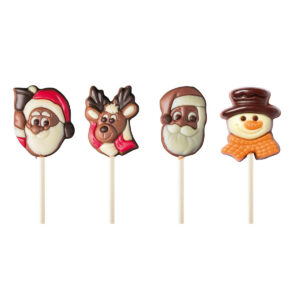 15g Chocolate Christmas Character Lollies